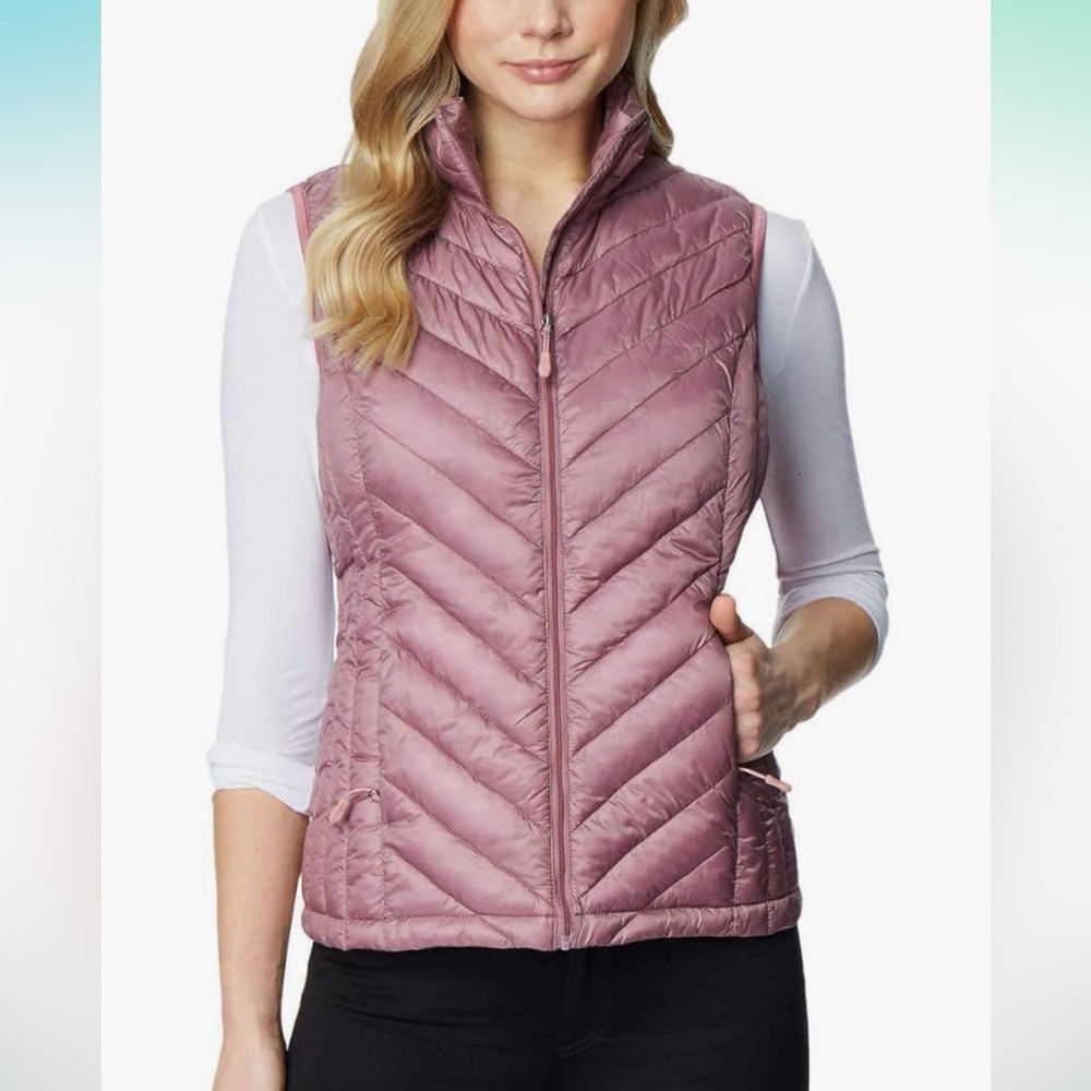 Womens Heat Keep Mauve Vest Medium
